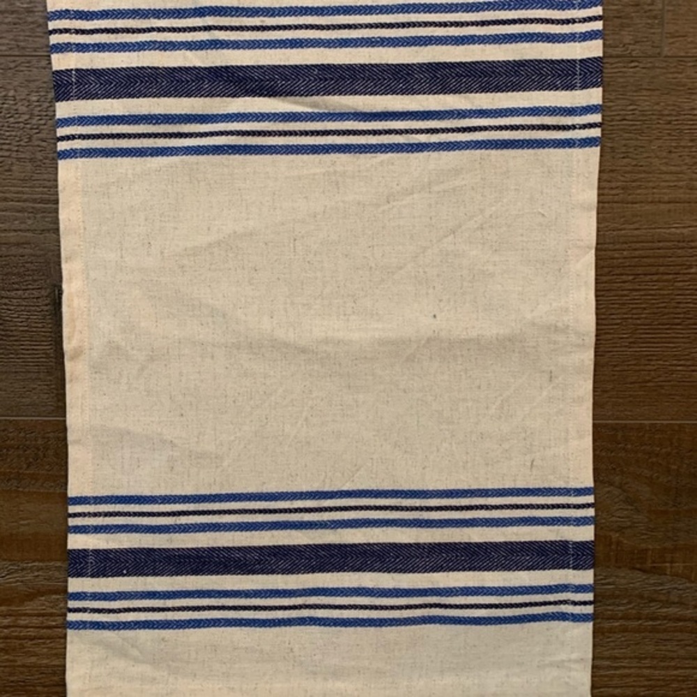 Set of Blue and White Striped Placemats